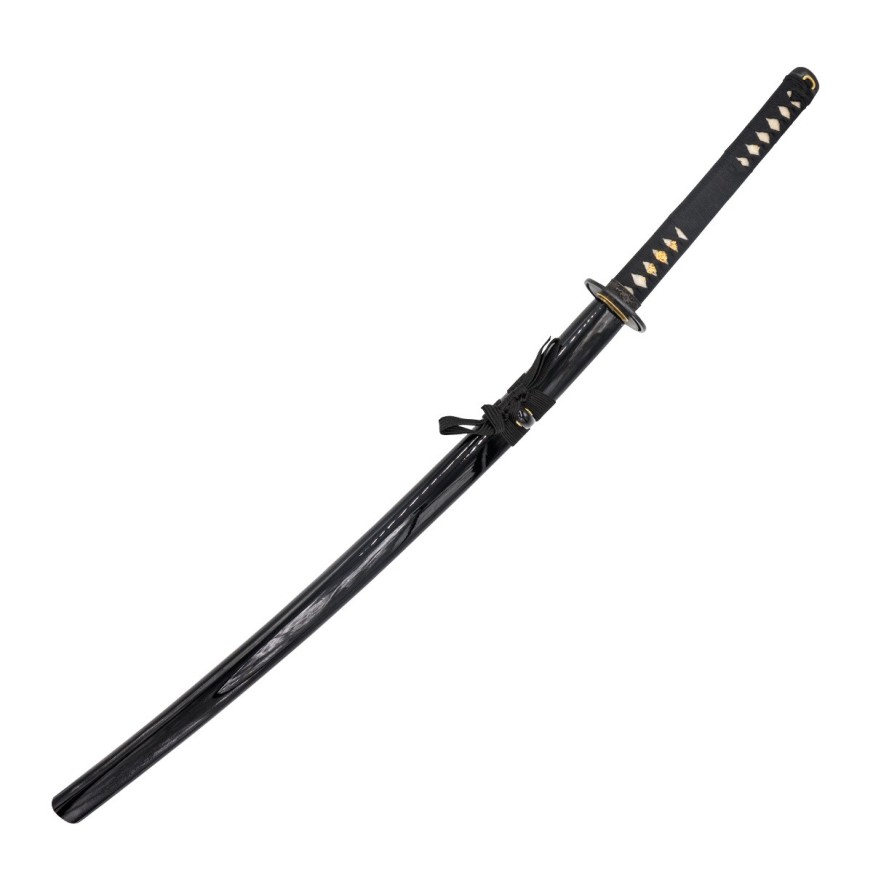 Katana Acier Damas. Noir