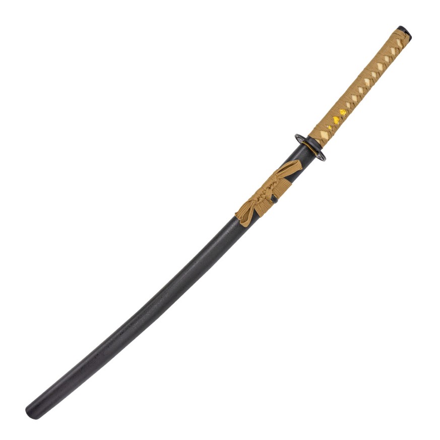 Katana Acero Forjado. Negro-Marrón