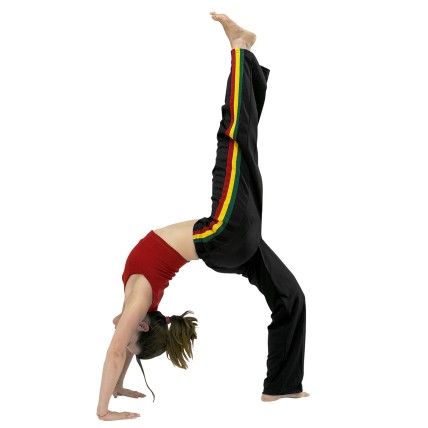 Capoeira Pants. Black-Tricolor