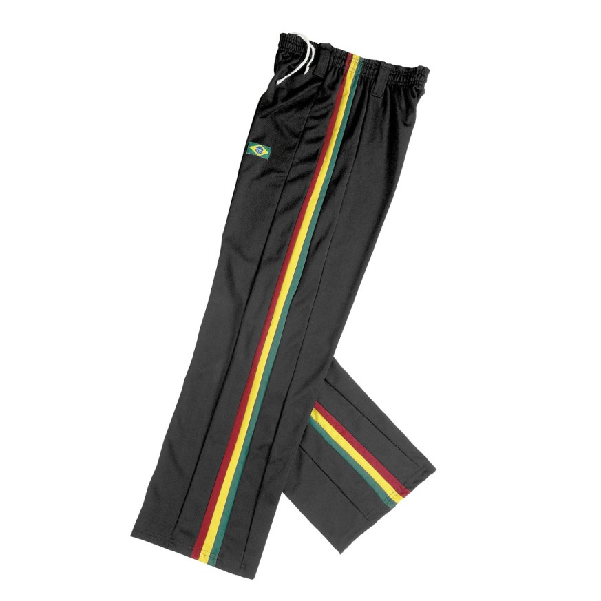 Capoeira Pants. Black-Tricolor