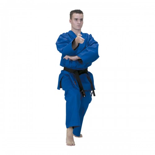 Blue Karate Uniform. Competition.