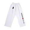 Pantalon Karate-Point Rouge. Blanc. 