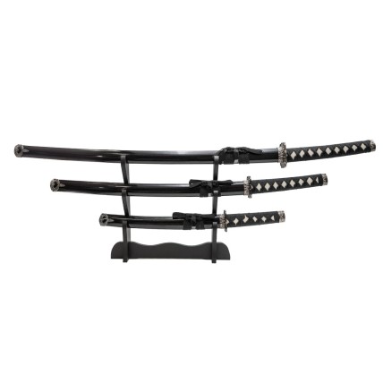 Set Katana 3pcs. Noir