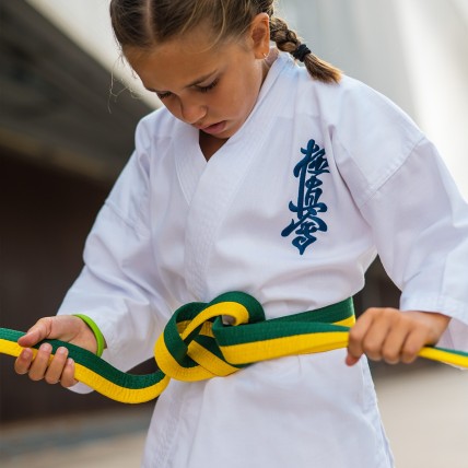 Ceinture Kyokushin Bicolore